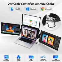 Moniteur portable LCD à rotation automatique, 14 pouces, Full HD 1080P, connexion Type-C, extension d'écran triple/quadruple, neuf, pour ordinateurs portables
