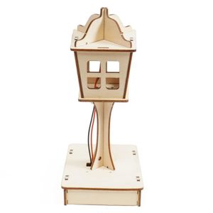 OKYN-G5760 Wooden Voice Activated <b>Night</b> <b>Light</b> DIY Electronic Assembly Kit - Product Image 2