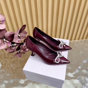 Zapatos de Tacón Alto Jimmy para Mujer, de Cuero Patentado Brillante, Decorados con Diamantes y Lazo, Modernos y Elegantes, a la Moda - Product Image 2