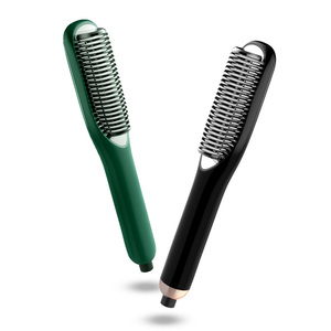 Custom Logo PTC <b>Heated</b> Styling <b>Brush</b> 3 Settings Safe Auto Off Detangling Styling One Step Hair Care Tool Device Salon Home - Product Image 3