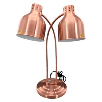 Lampe de chauffage à tête unique en or rose pour réchauffer les aliments et l'équipement de maintien