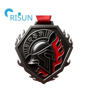 Venta al por mayor personalizado de <span class=keywords><strong>metal</strong></span> esmalte 3D único espartano casco medalla medallón medalla personalizada <span class=keywords><strong>Spartan</strong></span> Race Finisher medallas - Product Image 6
