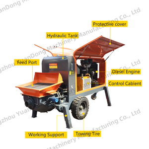 <span class=keywords><strong>Pompe</strong></span> à béton automatique Mini <span class=keywords><strong>pompe</strong></span> bétonnière diesel <span class=keywords><strong>Pompe</strong></span> stationnaire pour remorque en béton - Product Image 4