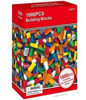Ensemble de 1000 blocs de construction en plastique ABS écologiques de haute qualité, modèle de bâtiments modernes à l'échelle 1:8, jouet créatif pour enfants, assemblage DIY