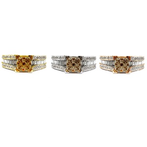Bague de fiançailles en diamant baguette naturel 18 carats, design classique intemporel, véritable coussin jaune, bijoux fins, cadeau pour femme - Product Image 4