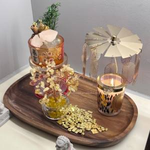 Difusor de Fragancia de Ámbar de Perfume Lujoso Hecho a Mano, Lámpara de Aromaterapia con Portavelas, un Regalo Festivo Exquisito y Práctico - Product Image 1