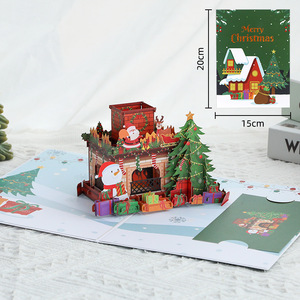 Cadeau de Noël très demandé : Boîte cadeau 3D pop-up de Noël pour papa, carte de vœux pliée pour la vente en gros - Product Image 3