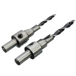 Juego de brocas cónicas para madera con vástago hexagonal de 1/4'' HSS de Apex Manufacturer con avellanador para madera - Product Image 4