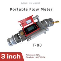 Compteur de débit de carburant numérique haute précision 3 pouces avec écran LCD pour déchargement de camions – Compteur de débit à turbine T-80