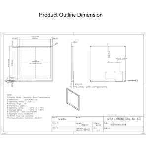 7 inch 720*720 vuông Màn hình LCD hiển thị LVDS 40pin 500nits TFT LCD <span class=keywords><strong>module</strong></span> với bảng điều khiển - Product Image 6