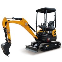 Miniexcavadora de Orugas de 1.7 Toneladas U17 con Motor Importado y Cucharón de 0.05cbm, Precio de Fábrica, Excavadora Pequeña U17, Gran Venta en América