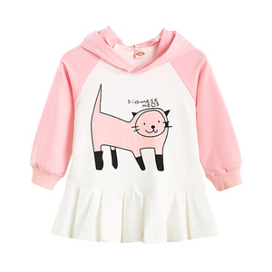 Vestido de Niña con Personajes de Dibujos Animados, Manga Larga, a la Moda, Lindo, Hecho en China, Venta al Por Mayor, de Google - Product Image 1