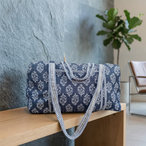 Sac de voyage en coton fait main personnalisé très populaire pour femmes, sac à bandoulière, ensemble de sacs de voyage en coton pour femmes - Product Image 2