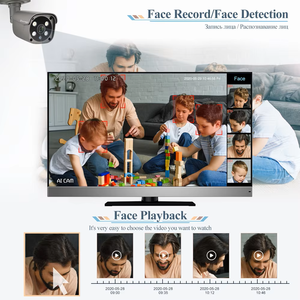 Techage H.265 16CH 5MP 8MP POE <strong>Camera</strong> <strong>System</strong> Face Human Detect Two-way Audio Outdoor 4K Security Surveillance Set Colorful Night - Product Image 5