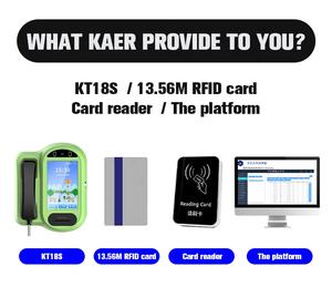 8 인치 안드로이드 10 VoIP 4G LTE 무선 공중 전화 RFID 카드 야외 학교 공용 스마트 비디오 대형 화면 무선 전화 - Product Image 3