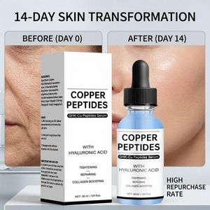 Suero de Péptidos de Cobre GHK-Cu de 30 ml, Antiarrugas, Reafirmante, Hidratante, Calmante para Piel Sensible, Esencia Facial Reparadora - Product Image 6