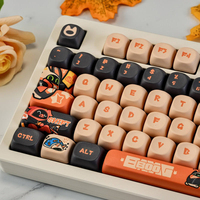 Keycaps Personnalisés Bang-boo 130 Touches Profil M-OA PBT Teint par Sublimation pour Clavier Mécanique à Switches MX 61/64/68/104/108