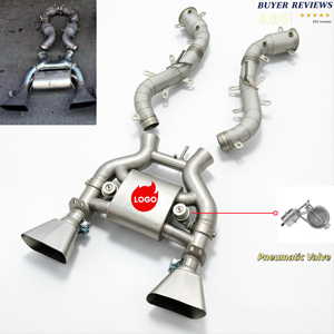 Sistema de Escape Neumático Completo para McLaren MP4-12C 650S 3.8T, Sistema Catback Completo Personalizado de Acero Inoxidable 304/Titanio con Tubos de Escape con Protección Térmica - Product Image 1