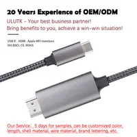 고품질 4K USB 유형 C HDMI HDTV AV TV 어댑터 플러그 앤 플레이 비디오 어댑터 케이블