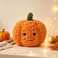 Peluche Citrouille Personnalisée Douce et Rembourrée, Design Légume, Coussin, Porte-clés, Poupée avec Logo pour la Saison d'Halloween et Cadeau de Fêtes