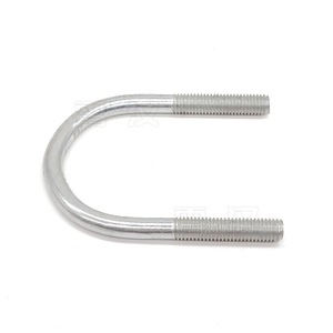 Boulons en U en acier inoxydable de marque WISINE, norme DIN, avec rondelles et écrous, finition brute, tailles M3-M530, grade 4.8-12.9, longueur 12mm - Product Image 5