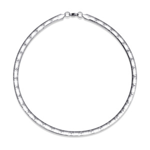Stainless Steel Two Tone <b>Cross</b> Necklace 6MM Clavicle <b>Chain</b> Fashion Minimalist Daily Wear Layered Necklaces - Product Image 5