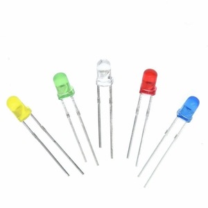หลอดไฟ LED 5 มม. สีขาวนวล 3.0-3.2V แบบ Through-Hole ไฟกระพริบ แพ็ค 1000 ชิ้น - Product Image 2