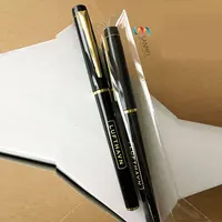 Gold promotion gift custom logo printed plastic sublimation pen
