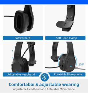 TH11-auriculares <span class=keywords><strong>de</strong></span> negocios con Bluetooth, cascos <span class=keywords><strong>de</strong></span> una sola oreja con cancelación <span class=keywords><strong>de</strong></span> ruido Super Ai, OEM/ODM, para <span class=keywords><strong>camionero</strong></span> - Product Image 4