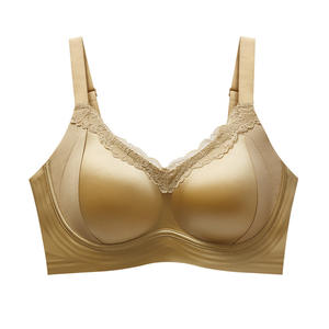 Sujetador Cómodo para Dormir, sin Varillas, con Encaje Sexy, Transpirable, Delgado, de Satén Sólido, con Efecto Push-Up, para Mujer - Product Image 6