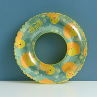 1. Bouée de natation gonflable en forme de canard mignon, PVC pliable portable, fonction de sécurité, flotteur de natation d'été pour adultes et enfants
