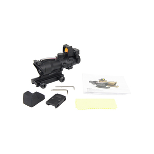 <span class=keywords><strong>4X32</strong></span> Fibra Real com Red Dot Sight Red Green Dot Iluminado Âmbito Retículo para a caça ao ar livre - Product Image 5