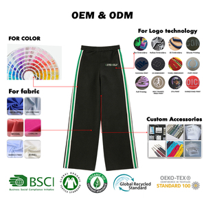<span class=keywords><strong>Pantaloni</strong></span> Sportivi da <span class=keywords><strong>Donna</strong></span> in Felpa Francese Morbida con Vita Elastica Oversize Personalizzati OEM - Product Image 1