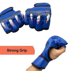 Wholesale Half Finger Grappling Gloves Custom Logo New Design Mma Gloves