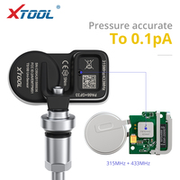 Capteur TPMS universel XTOOL TS100 2 en 1 433 MHz et 315 MHz, pince à valve en métal et caoutchouc pour moteurs et véhicules multimarques