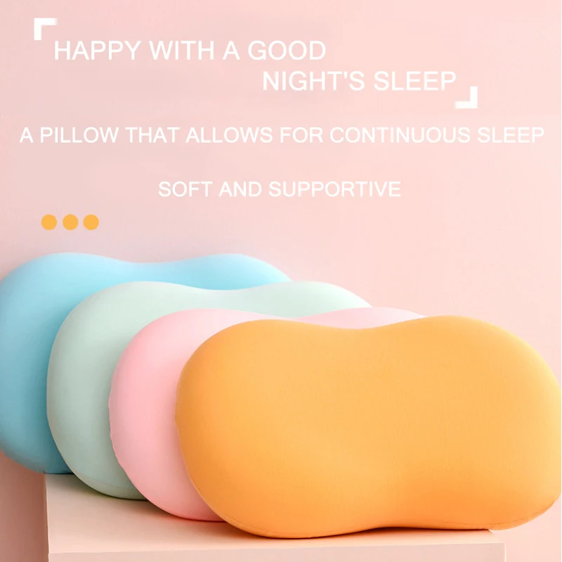 Cloud Feeling Medium Firm Pillow Side Sleeper Supportive Orthopedic Sleeping Pillow Flat Best for Deep Sleep