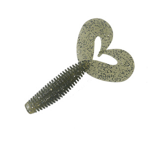Señuelo de pesca de cola doble suave de 105 mm y 10 g con cola rizada, cebo biónico para lubina de agua dulce, montaje Texas - Product Image 3