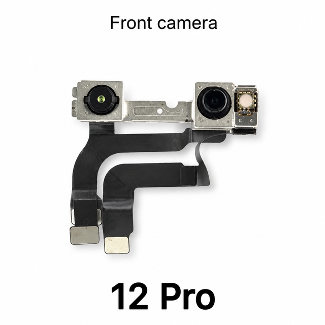 OEM Front Facing Camera Module with Face ID and Bar Design Replacement for 12 Pro Anti-Static Packaging