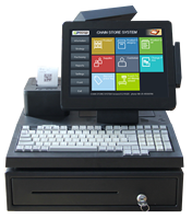 Terminal de point de vente (TPV) avancé de 12 pouces avec clavier Full HD, Android, Linux, Windows, caisse enregistreuse électronique, écran tactile, en stock
