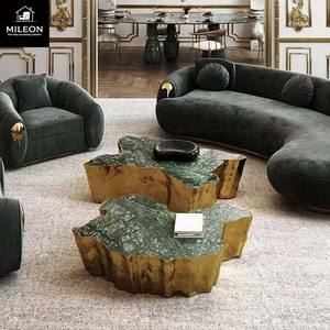 Lüks Bilgi Ağacı Sehpası, Antik Patinalı Parlak Pirinçten, Altın Ağacı Motifiyle İşlenmiş - Product Image 3