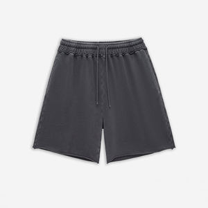 Pantalones cortos holgados desgastados Vintage para hombre, ropa activa de verano en blanco, secado rápido, jogging, lavado con ácido - Product Image 1