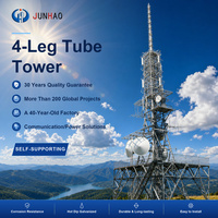 Menara Antena Komunikasi Self Supporting dari Pipa Baja Galvanis 3/4 Kaki untuk Saluran Transmisi Daya Jaringan Telekomunikasi