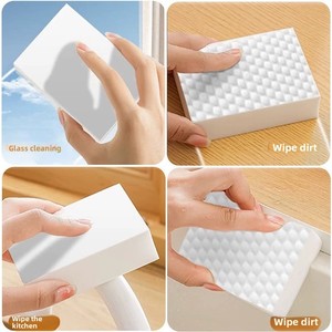Petite éponge magique blanche nano pour la vaisselle, ustensile de cuisine, éponge de nettoyage avec fonction de décontamination, accessoire de lavage de la vaisselle - Product Image 3