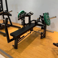 Appareil de musculation Gym80 à charge libre pour press à la poitrine assis, banc de musculation incliné horizontal pour épaules et poitrine
