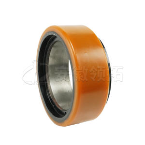 Rueda motriz Lida 210*70/83 cóncava de 10 orificios con neumático de poliuretano para montacargas eléctricos - Product Image 1