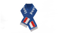 Vente en gros de produits d'encouragement personnalisés pour les fans de football, écharpes à pompons avec drapeau national, châle, écharpe avec drapeau de Pologne