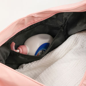 Sac de sport en polyester grande capacité pour femme, résistant à l'eau, avec support caché pour tapis de yoga, sac de transport pour entraînement, danse, voyage, week-end - Product Image 5