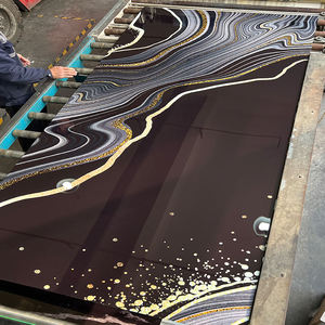 3D in cao bóng 4*8 UV tấm đá cẩm thạch Trọng lượng nhẹ PVC tấm đá cẩm thạch UV tường bằng đá cẩm thạch Bảng điều khiển trang trí nội thất - Product Image 5