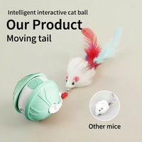 Juguete de Bola Láser para Mascotas con Diseño Transfronterizo, Alivio de la Ansiedad, Entrenamiento, USB, Evitación Inteligente de Obstáculos y Colgante Reemplazable
