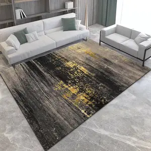 Custom 3D Printing Floor Carpets Home Living Room Low Pile Floor Carpet Geometric Modern Polyester Printed Carpets And Rugs